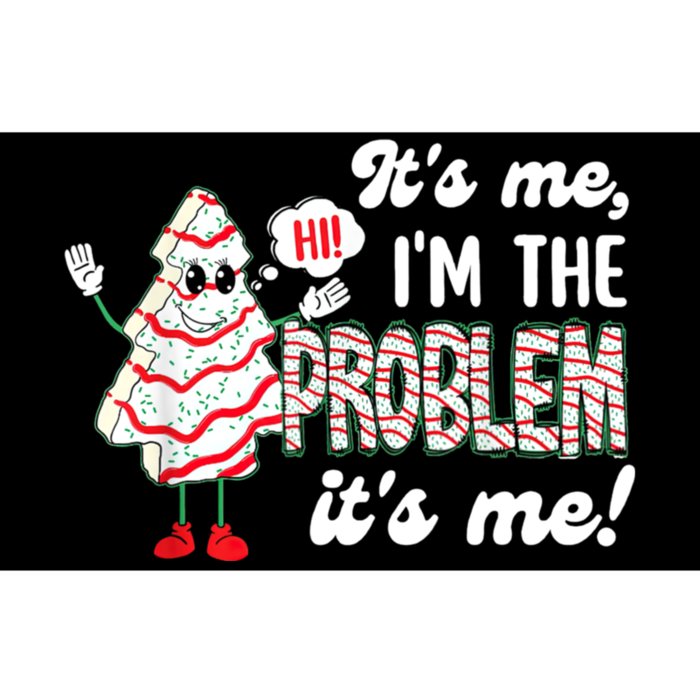 It's Me Hi I'm The Problem Funny Christmas Tree Cake Bumper Sticker