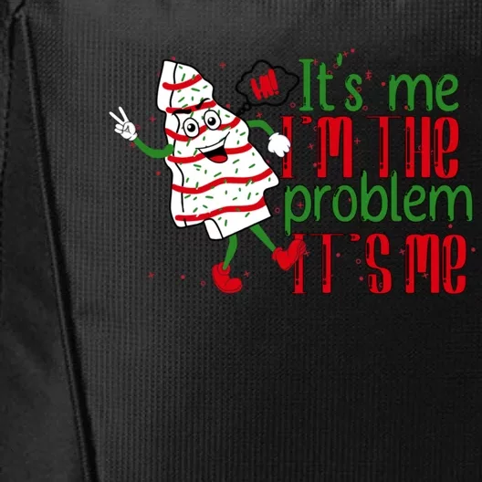 It's Me Hi I'm The Problem Funny Christmas Tree Cake City Backpack