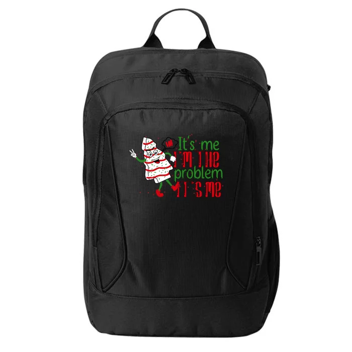 It's Me Hi I'm The Problem Funny Christmas Tree Cake City Backpack