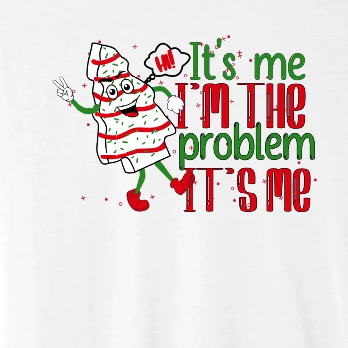 It's Me Hi I'm The Problem Funny Christmas Tree Cake ChromaSoft Performance T-Shirt