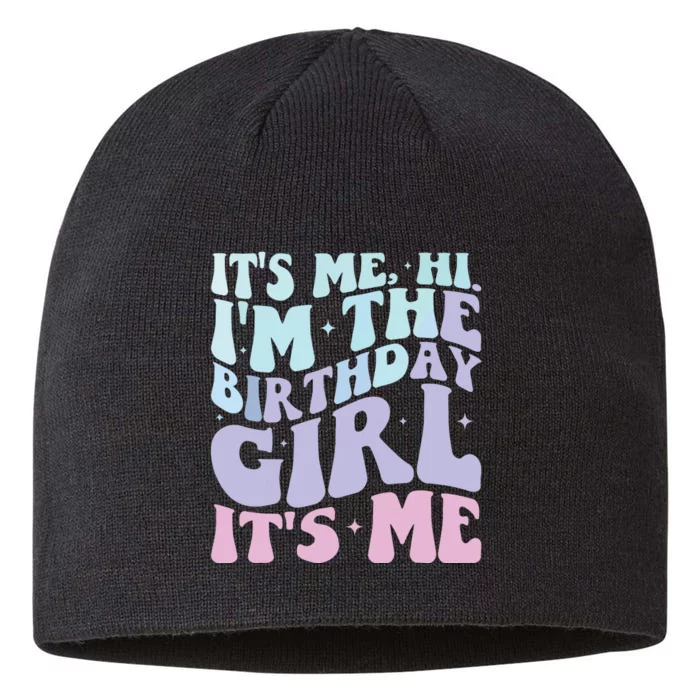 ItS Me Hi IM The Birthday Girl ItS Me Birthday Party 8 1/2in Sustainable Knit Beanie