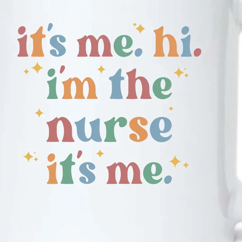 It's Me Hi I Am The Nurse Retro Nursing Day Black Color Changing Mug