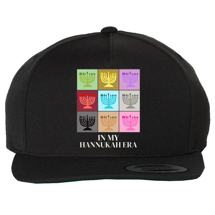 In My Hanukkah Era Ugly Jewish Xmas Funny Christmas Hanukkah Wool Snapback Cap