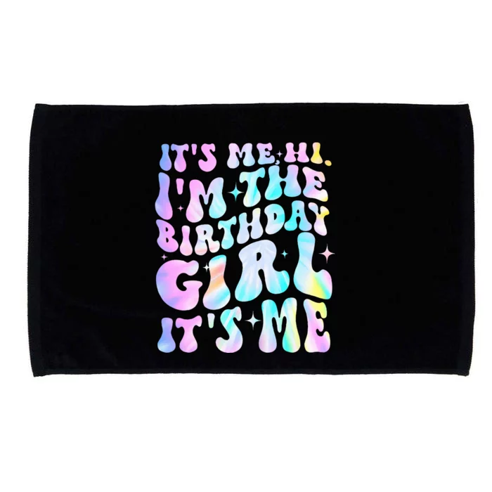 ItS Me Hi IM Birthday Girl ItS Me Groovy Microfiber Hand Towel