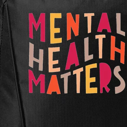 Inspirational Mental Health Matters Motivational City Backpack