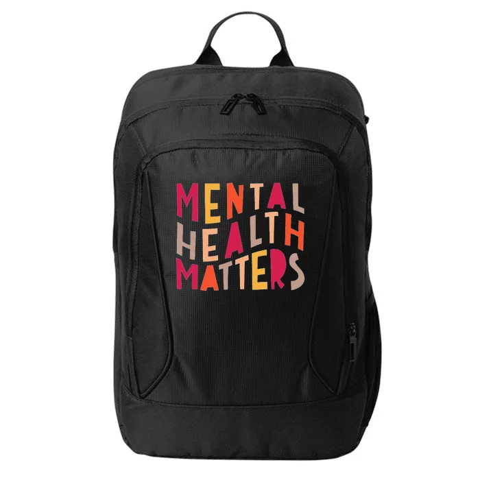 Inspirational Mental Health Matters Motivational City Backpack