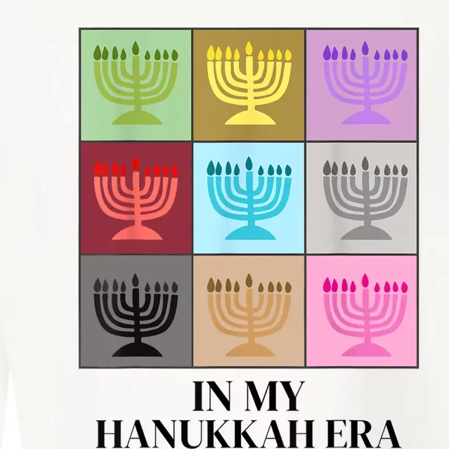 In My Hanukkah Era Ugly Jewish Xmas Funny Christmas Hanukkah Cropped Pullover Crew