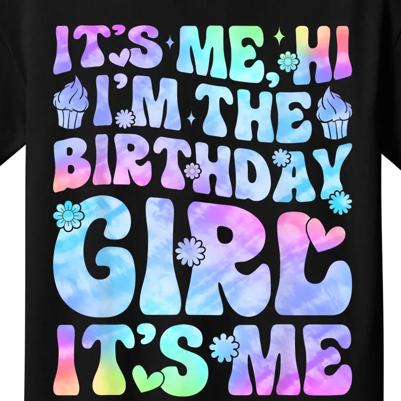 Its Me Hi Im The Birthday Girl Its Me Groovy Kids T-Shirt