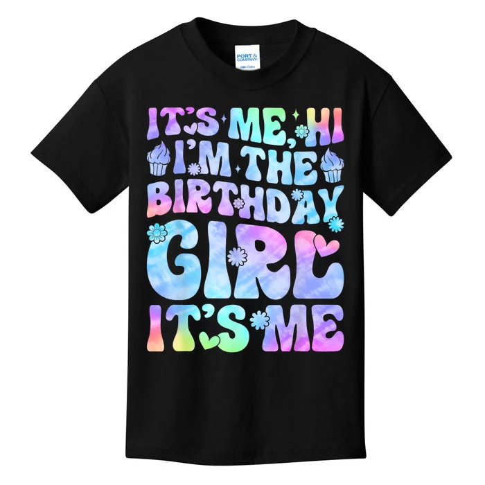 Its Me Hi Im The Birthday Girl Its Me Groovy Kids T-Shirt