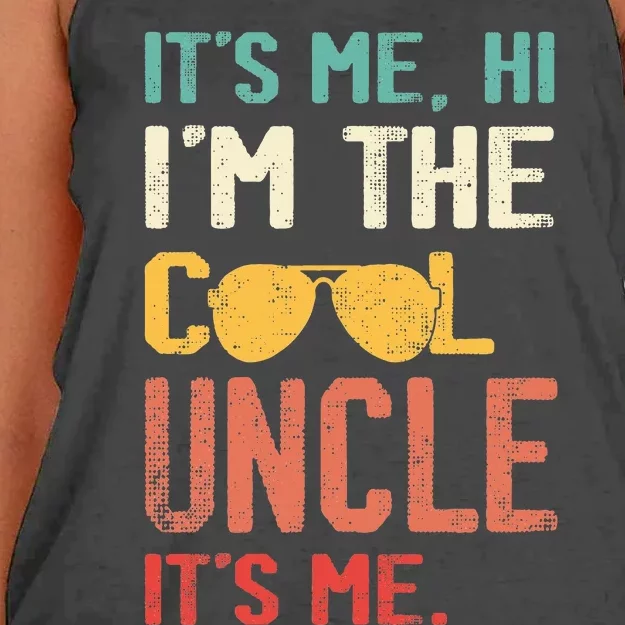 Its Me Hi Im The Uncle Its Me Women's Knotted Racerback Tank