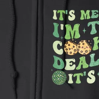 Its Me Hi Im The Cookie Dealer Scout Troop Scouting Full Zip Hoodie