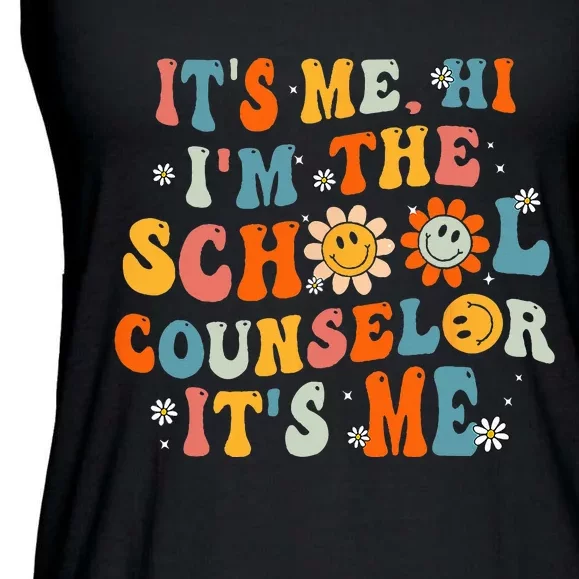 Its Me Hi Im The School Counselor Back To School First Day Ladies Essential Flowy Tank