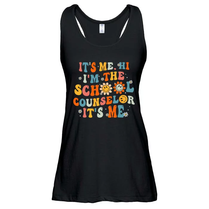 Its Me Hi Im The School Counselor Back To School First Day Ladies Essential Flowy Tank