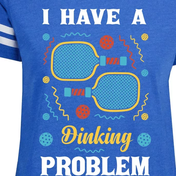 I Might Have A Dinking Problem Couple Pickleball Enza Ladies Jersey Football T-Shirt