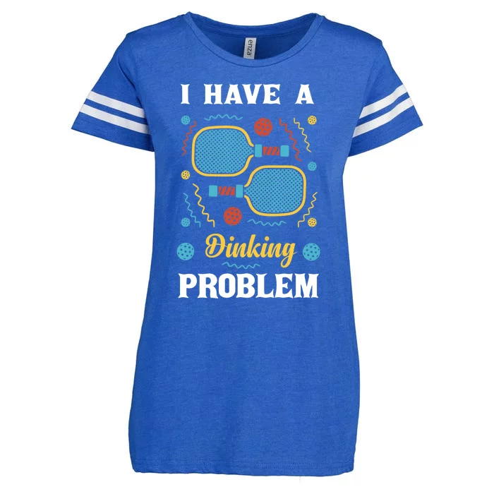 I Might Have A Dinking Problem Couple Pickleball Enza Ladies Jersey Football T-Shirt