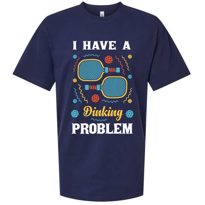 I Might Have A Dinking Problem Couple Pickleball Sueded Cloud Jersey T-Shirt