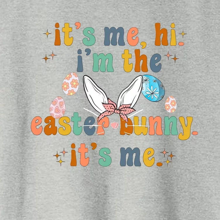 It's Me Hi I'm The Easter Bunny It's Me Happy Easter Day Anti Hero Women's Crop Top Tee