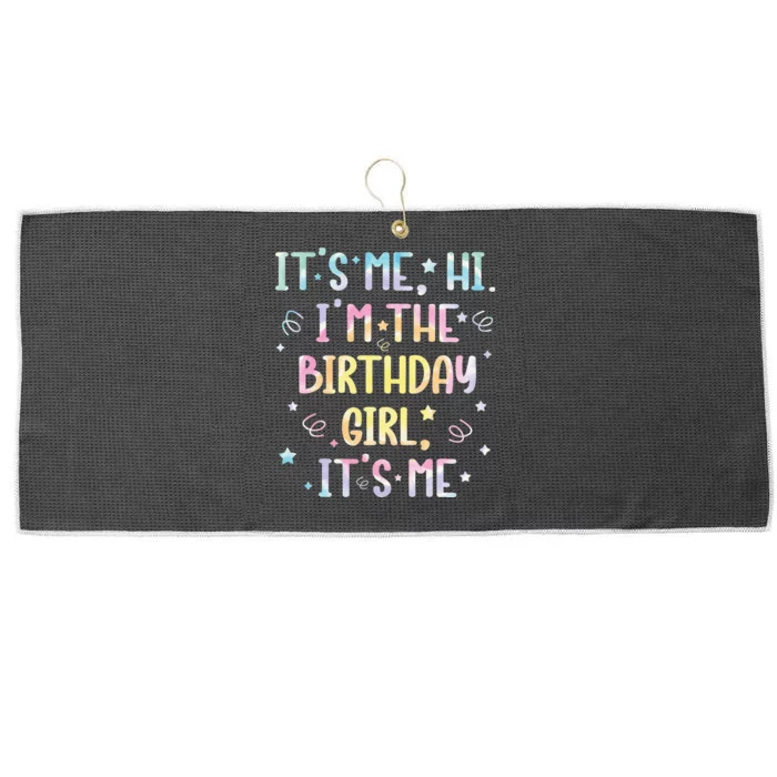 ItS Me Hi IM The Birthday Girl ItS Me Large Microfiber Waffle Golf Towel