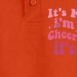 ItS Me Hi IM The Cheer Mom ItS Me Happy Mothers Day Cheer Gift Dry Zone Grid Performance Polo