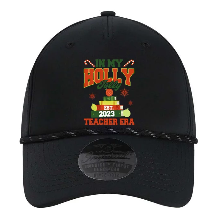 In My Holly Xmas Jolly Teacher Era Christmas Teacher Vibes Gift Performance The Dyno Cap