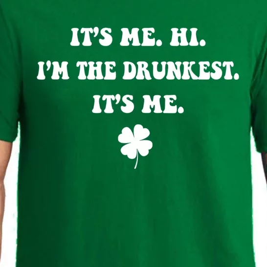 It's Me. Hi. I'm The Drunkest. It's Me. Humor Patrick Day Pajama Set