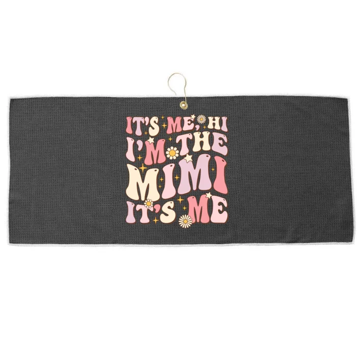 Its Me Hi IM The Mimi ItS Me Funny Groovy Mimi Large Microfiber Waffle Golf Towel