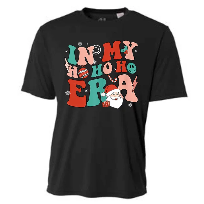 In My Ho Ho Ho Era Santa Claus Xmas Groovy Retro Christmas Gift Cooling Performance Crew T-Shirt