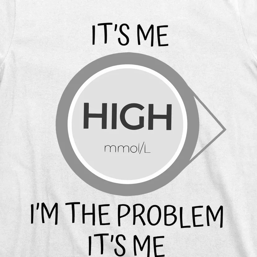 Its Me High Mmol L Im The Problem Its Me Funny Anti Hero T-Shirt