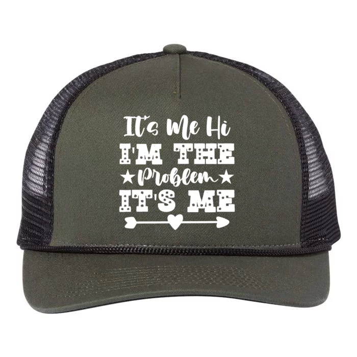 It's Me Hi I'm The Problem It's Me Retro Rope Trucker Hat Cap