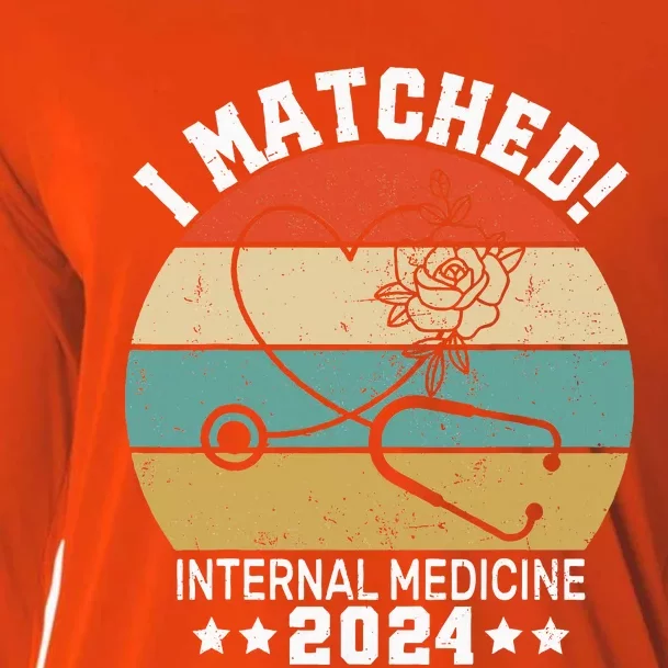 I Matched Internal Medicine 2024 Medical Resident Cooling Performance Long Sleeve Crew