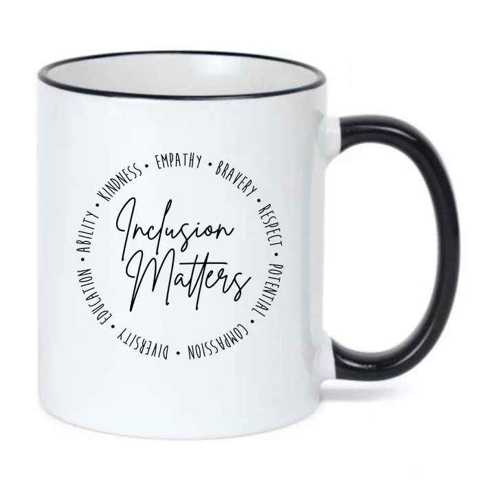 Inclusion Matters Inspirational Black Color Changing Mug