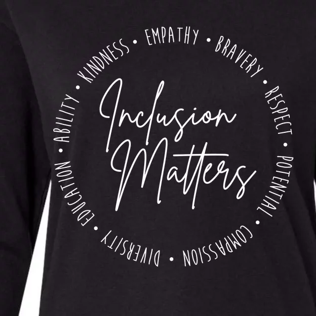 Inclusion Matters Inspirational Womens Cotton Relaxed Long Sleeve T-Shirt