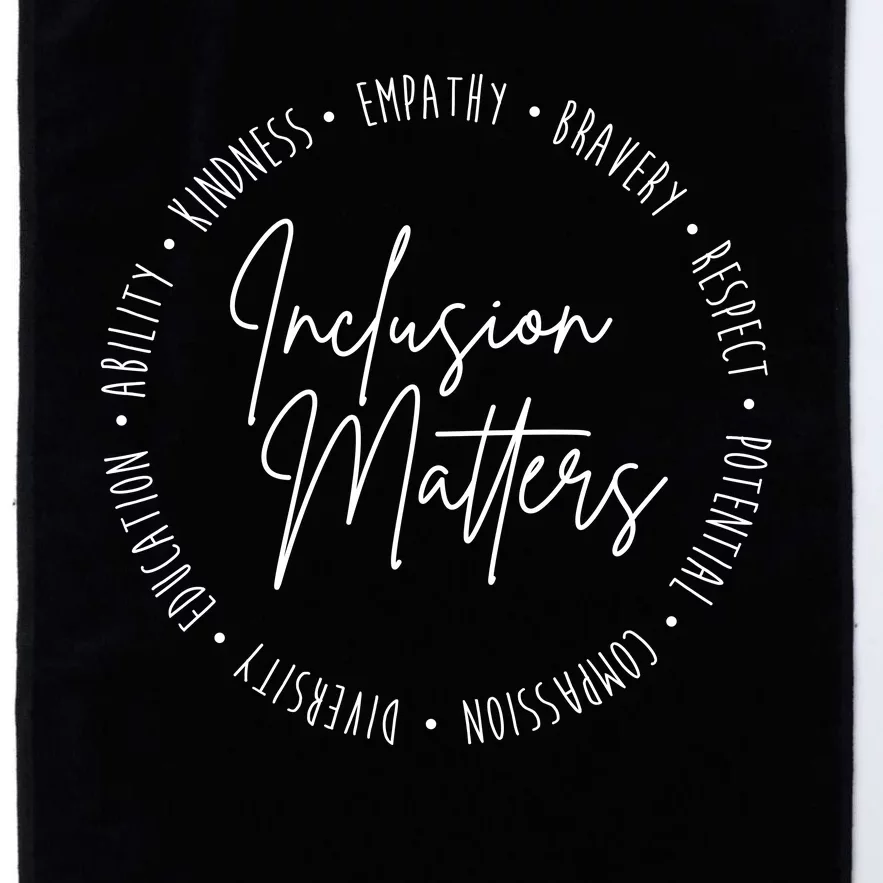 Inclusion Matters Inspirational Platinum Collection Golf Towel