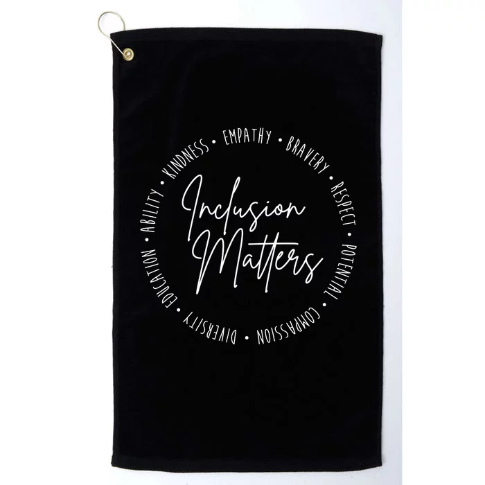 Inclusion Matters Inspirational Platinum Collection Golf Towel