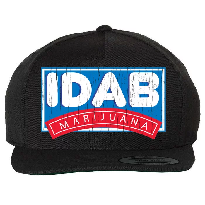 IDab Marijuana Wool Snapback Cap