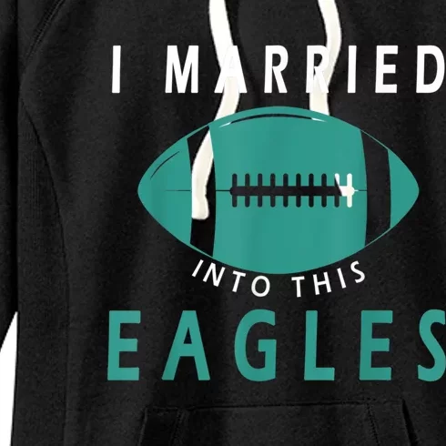 I married into this eagles funny Philadelphia football fan it's A Philly Thing Women's Fleece Hoodie