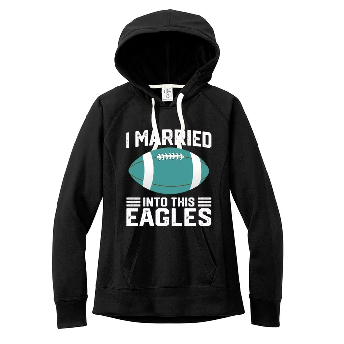 I married into this eagles funny Philadelphia football fan it's A Philly Thing Women's Fleece Hoodie