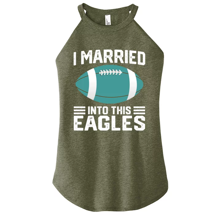 I married into this eagles funny Philadelphia football fan it's A Philly Thing Women’s Perfect Tri Rocker Tank