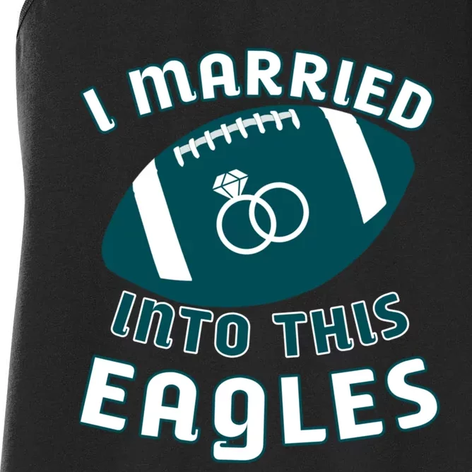 I married into this eagles funny Philadelphia football fan it's A Philly Thing Women's Racerback Tank