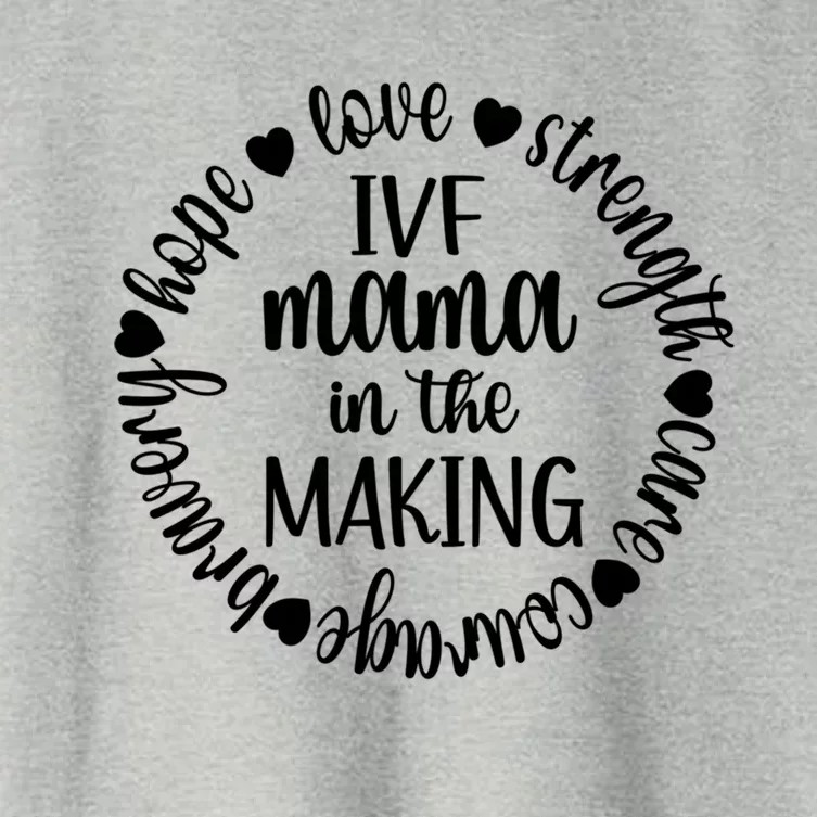 Ivf Mama In The Making Ivf Transfer Day Embryo Transfer Funny Gift Women's Crop Top Tee