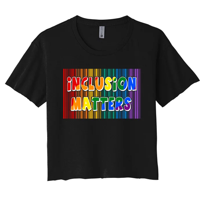 Inclusion Matters Women's Crop Top Tee