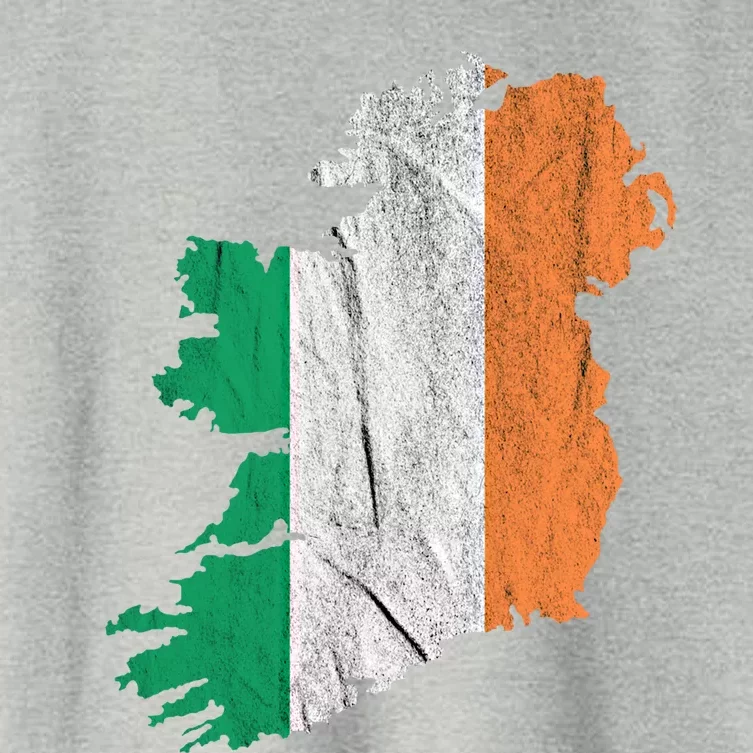 Ireland Map Irish Flag Ireland Trip Souvenir Irish Roots Cool Gift Women's Crop Top Tee