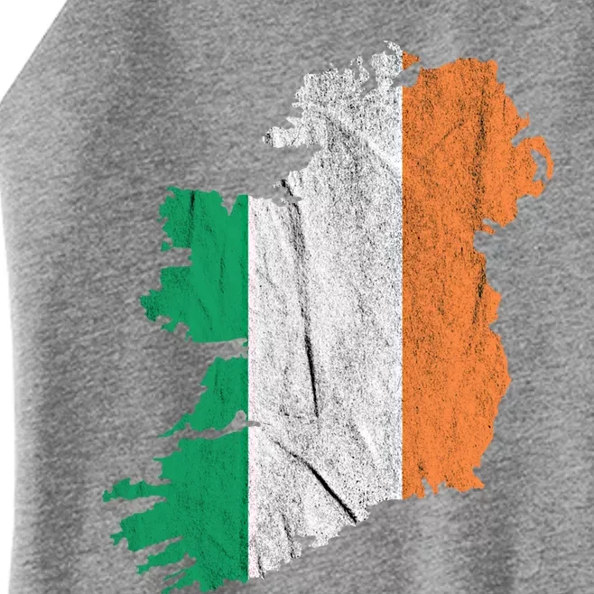 Ireland Map Irish Flag Ireland Trip Souvenir Irish Roots Cool Gift Women’s Perfect Tri Rocker Tank