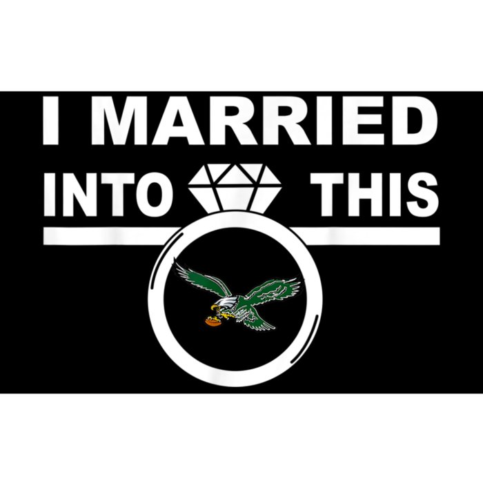 i married into this eagles design Quote apparel cool saying Bumper Sticker