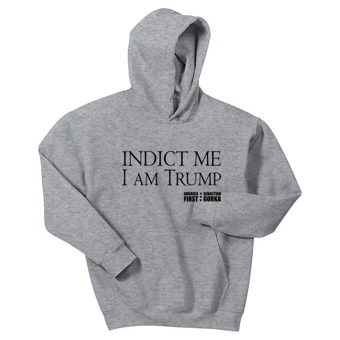 Indict Me I Am Trump America First Kids Hoodie