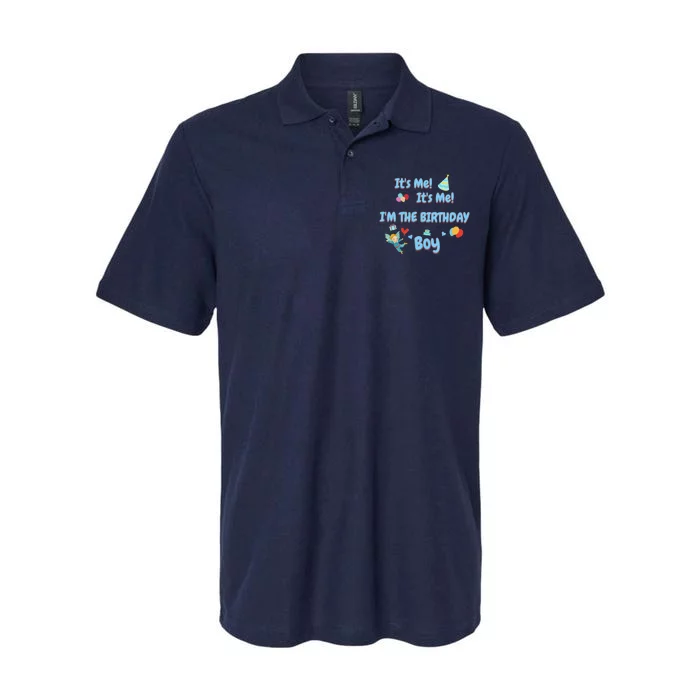 Its Me Its Me IM A Birthday B0y For SonS Birthday Party Softstyle Adult Sport Polo