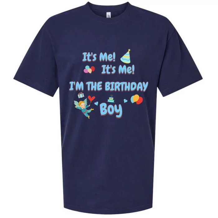 Its Me Its Me IM A Birthday B0y For SonS Birthday Party Sueded Cloud Jersey T-Shirt