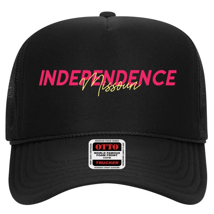 Independence Missouri High Crown Mesh Trucker Hat