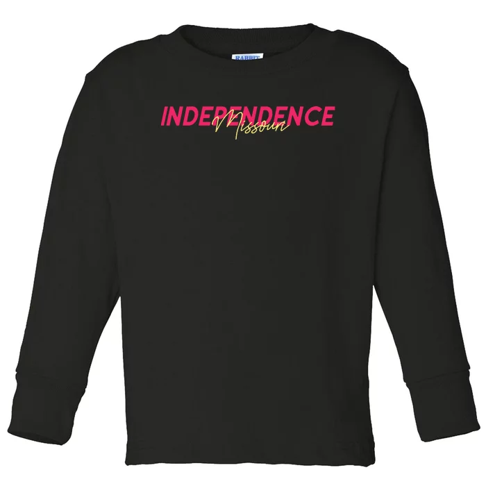 Independence Missouri Toddler Long Sleeve Shirt