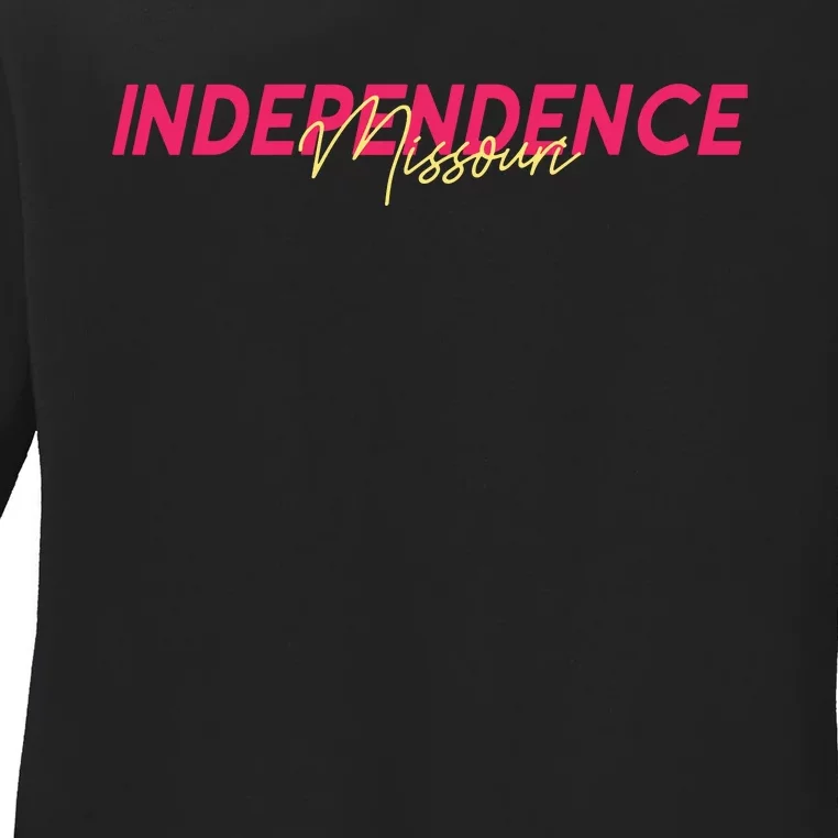 Independence Missouri Ladies Long Sleeve Shirt